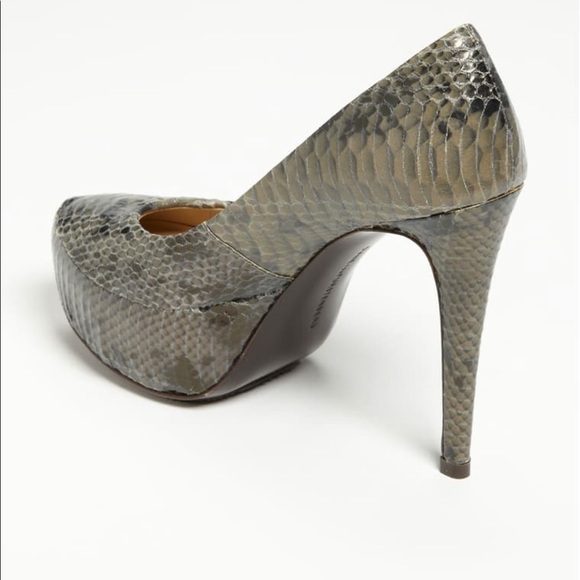 Diane Von Furstenberg Snakeskin Suede Pumps - Size 5.5 - Etsy DVF Snakeskin Heels \
